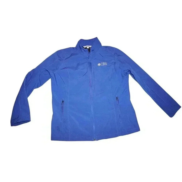CBS Jacket Womens XL Blue Soft Shell Full Zip Active - Picture 15 of 16